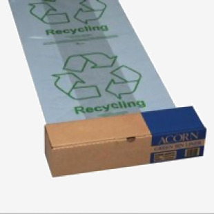 Acorn Green Bin Liners Heavy Duty Clear Bin Liners For Green Bin (Pack 50) - 402573 59695AB