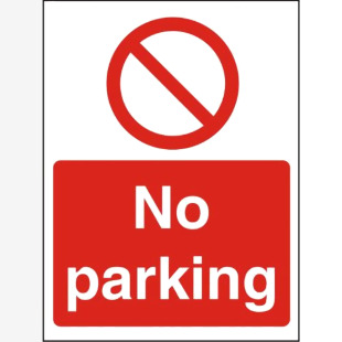 SECO Procedure Safety Sign No Parking Self Adhesive Vinyl 150 x 200mm - P126SAV150X200 30148SS