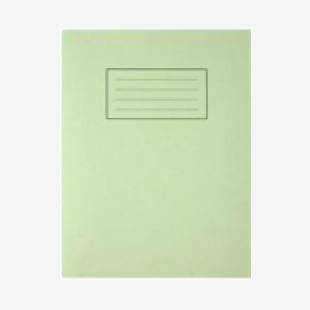 Silvine 9x7 inch229x178mm Exercise Book Ruled Green 80 Pages (Pack 10) - EX102 21855SC