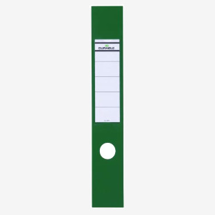 Durable ORDOFIX Self-Adhesive Spine Labels for Lever Arch Files & Folders 60x390mm Green (Pack 10) - 809005 11048DR