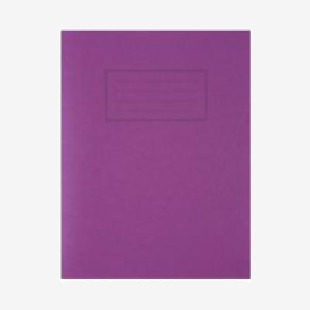 Silvine 9x7 inch229x178mm Exercise Book Ruled Purple 80 Pages (Pack 10) - EX100 21841SC