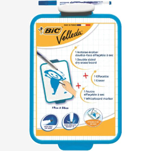 BIC Velleda Blue 190x260mm Double-Sided Whiteboard - 841360 68758BC