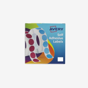 Avery Labels in Dispenser Rectangular 19x25mm White (Pack 1200 Labels) 24-421 43166AV