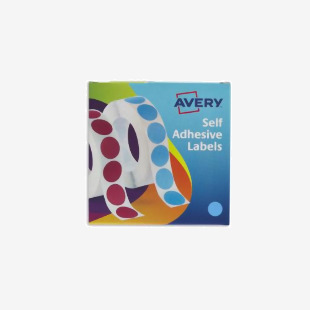 Avery Labels in Dispenser Round 19mm Diameter Blue (Pack 1120 Labels) 24-509 43201AV