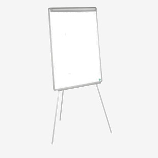 Bi-Office Earth-it Tripod Flipchart Easel Non Magnetic 700x1000mm Grey - EA4676995 45193BS