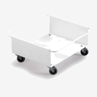 Durable Metal Trolley for DURABIN 90 Litre Square Bin 385 x 395 x 180 White - 1801668010 28517DR