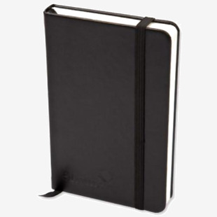 Silvine Executive A4 Casebound Soft Feel Cover Notebook Ruled 160 Pages Black - 198BK 21778SC