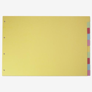 Elba Divider 10 Part A3 Landscape 160gsm Card Assorted Colours 100080772 19300HB