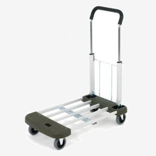 Slingsby Lightweight Extendable Folding Trolley With Smooth Running Wheels 150Kg Capacity L760 x W440 x H870mm (Extended) - 315167 47522SL