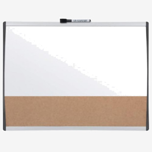 Nobo Combination Board CorkMagnetic Whiteboard Arched Frame 585x430mm 1903810 76875AC