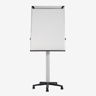 Bi-Office Earth-it Mobile Flipchart Easel Magnetic 700x1000mm Silver - EA4876995 45228BS