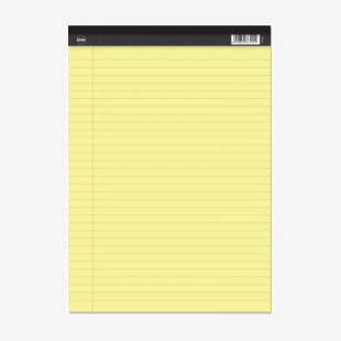 Rhino A4 Perforated Legal Pad 100 Page Feint Ruled 8mm With Margin (Pack 10) - RPY4FM-0 14937VC