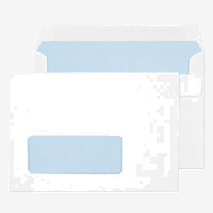 ValueX Everyday Envelopes C6 White Wallet Window Self Seal 90gsm 114x162mm (Pack 1000) - 2603W 40492BL