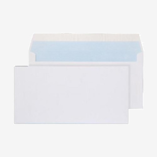 Blake Everyday Envelopes DL White Wallet Plain Peel and Seal 100gsm 110x220mm (Pack 50) - 2388250 PR 35134BL