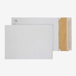 Blake Packaging Envelopes C4 White Pocket Peel and Seal Padded Eco Cushion 50mm Gusset 140gsm 324x229x50mm (Pack 100) - EPC4 40772BL