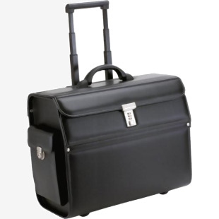 Alassio Mondo Trolley Pilot Case Black - 45033 53593LM