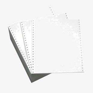 ValueX Listing Paper 11inx241mm 2 Part Plain Perforated NCR 60gsm WhitePink (Pack 1000) M69 30580XA