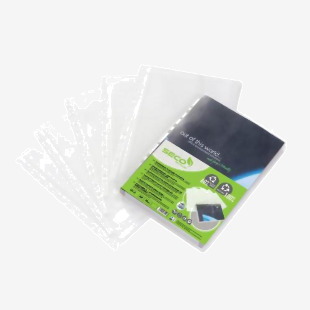 SECO Expanding Multi Punched Pocket Polypropylene A4 120 Micron Top Opening Clear (Pack 10) - EPP-10 50821SS