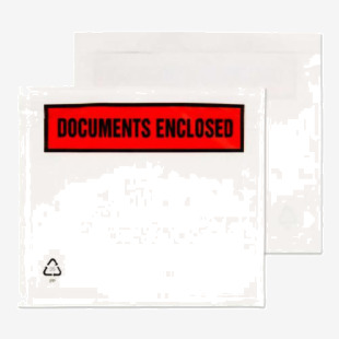 Blake Packaging Envelopes C7 Document Enclosed Wallet Printed Clear Peel and Seal 30mu 123x111mm (Pack 1000) - PDE12 13756BL