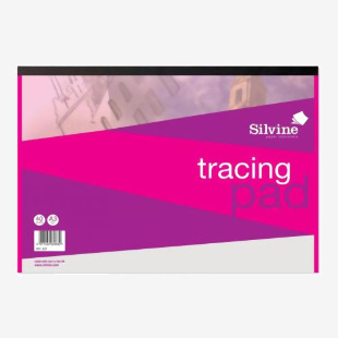 Silvine A3 Tracing Pad 63gsm 40 Sheets (Pack 5) - A3T 21687SC