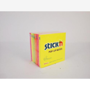 ValueX Stickn Pop-Up Notes 100 Sheets Neon Colours (Pack 6) EH7674 - 21848 42221HP