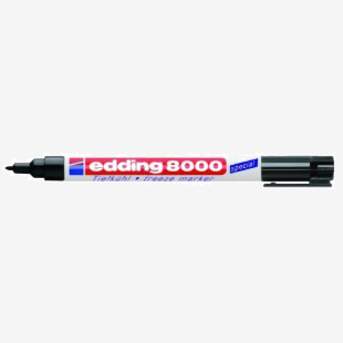 edding 8000 Freeze Permanent Marker Bullet Tip 1mm Line Black (Pack 5) - 4-8000-1-1001 40601ED