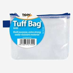 Tiger Tuff Bag Polypropylene Mini 500 Micron Clear with Assorted Colour Zips - 301340 42526TG