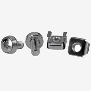 StarTech 50 Pkg M6 Mounting Screws and Cage Nuts 8STCABSCREWM6