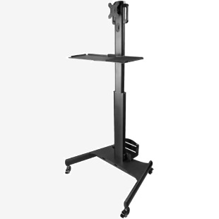 Startech Mobile Workstation with Monitor Mount CPU PC Holder Keyboard Tray Height Adjustable 8ST10352404