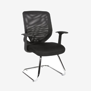 Nova Cantilever Mesh Back ReceptionBoardroomVisitors Chair Black - 1102 13250TK