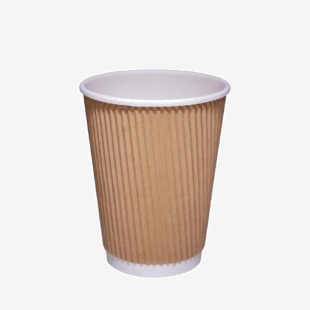 ValueX Hot Drink Cup Kraft Ripple 12oz (Pack 25) - 0511053 51927CP