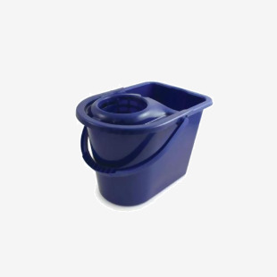 ValueX Plastic Mop 15L Bucket With Wringer And Handle Blue 0907053 52312CP