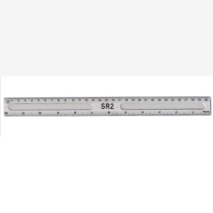 ValueX Plastic Ruler 30cm Clear - 796500SINGLE 18981HA