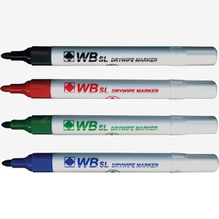 ValueX Whiteboard Marker Bullet Tip 2mm Line Assorted Colours (Pack 4) - 8710WT4 18750HA