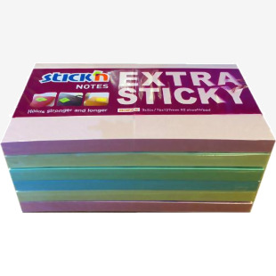 ValueX Extra Sticky Notes 76x127mm 90 Sheets Pastel Colours (Pack 6) 21669 42207HP