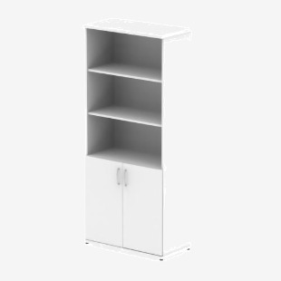 Impulse 2000mm Open Shelves Cupboard White I000167 62213DY