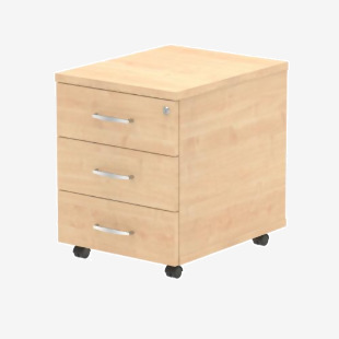 Dynamic Impulse 3 Drawer Mobile Pedestal Maple I000245 23773DY