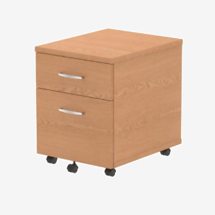 Impulse 2 Drawer Mobile Pedestal Oak I000772 63312DY