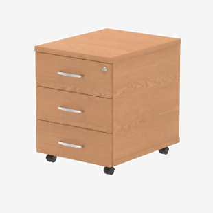 Impulse 3 Drawer Mobile Pedestal Oak I000773 63326DY