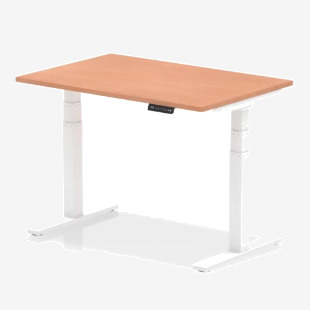 Dynamic Air 1200 x 800mm Height Adjustable Desk Beech Top White Leg HA01021 13168DY