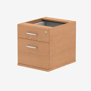 Impulse 2 Drawer Fixed Pedestal Oak I001638 63340DY