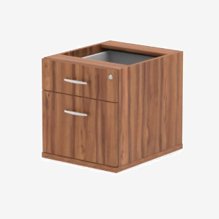 Dynamic Impulse 2 Drawer Fixed Pedestal Walnut I001639 25089DY