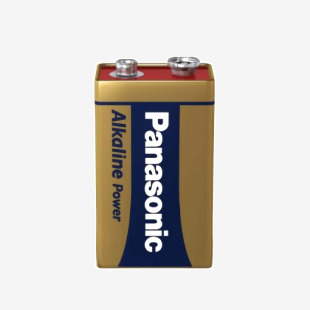 Panasonic Bronze Power 9V Alkaline Batteries (Pack 1) - PANA6LR61B1-APB 55483AA