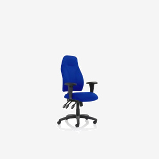 Esme Blue Fabric Posture Chair With Height Adjustable Arms OP000233 59609DY