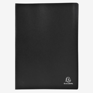 Exacompta A4 Display Book Soft Eco Polypropylene 20 Pocket Black - 8521E 74509EX