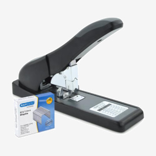 Rapesco Eco HD-140 Heavy Duty Stapler Plastic 140 Sheet Black - 1550 30311RA