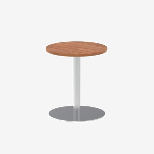 Dynamic Italia 600mm Poseur Round Table Walnut Top 725mm High Leg ITL0107 28253DY