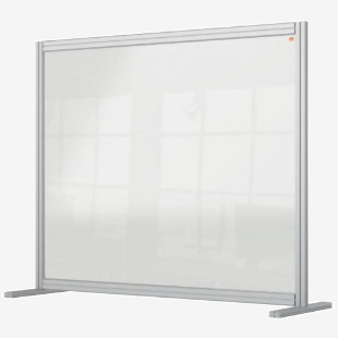 Nobo Premium Plus Acrylic Desk Protective Divider Screen Modular System 1200x1000mm Clear 1915491 79521AC