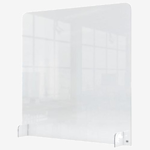 Nobo Premium Plus Acrylic Counter Protective Divider Screen 700x850mm Clear 1915489 79591AC