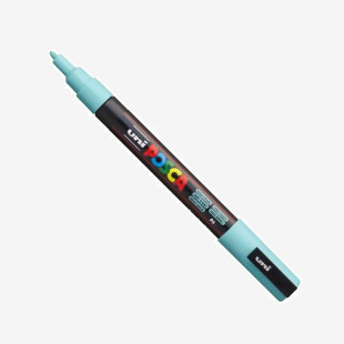 Posca PC-3M Paint Marker Water Based Fine Line Width 0.9 mm - 1.3 mm Aqua Green (Single Pen) - 284869000 27565UB